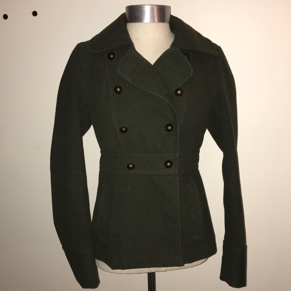Army Green Pea Coat